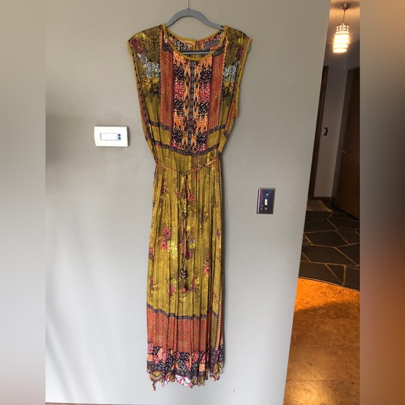 Anthropologie Bhanuni by Jyoti Citron Maxi Dress Size 1X - Picture 5 of 7